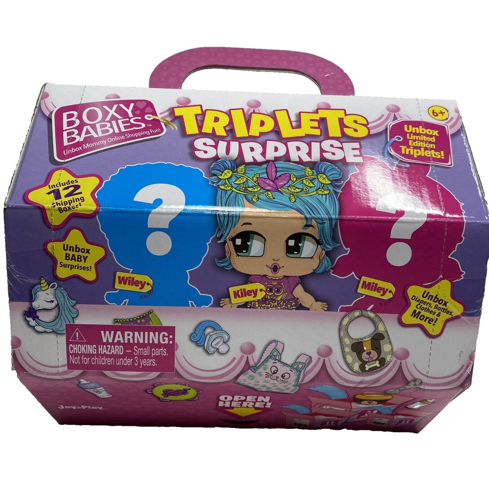 Boxy Babies Triplets Surprise  Boxy Babies Includes 12 Boxes New Unopened